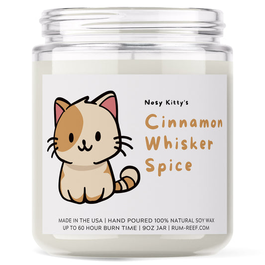 Nosy Kitty 9oz Candle - Cinnamon Whisker Spice